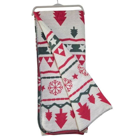 Docofil Reversible Soft Winter Throw Blanket Cotton Blend 51x67 Made in Portugal - Picture 9 of 14